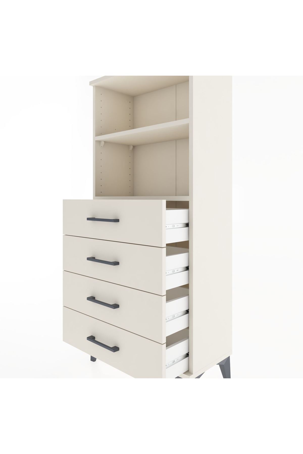 Hyperion Dolap 2 Raflı 4 Çekmeceli 60x44x134 Aytaşı-Aytaşı