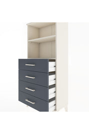 Hyperion Dolap 2 Raflı 4 Çekmeceli 60x44x134 Aytaşı-Antrasit