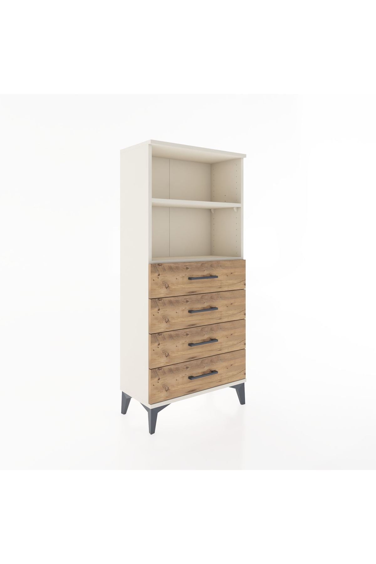 Hyperion Dolap 2 Raflı 4 Çekmeceli 60x44x134 Aytaşı-Çam