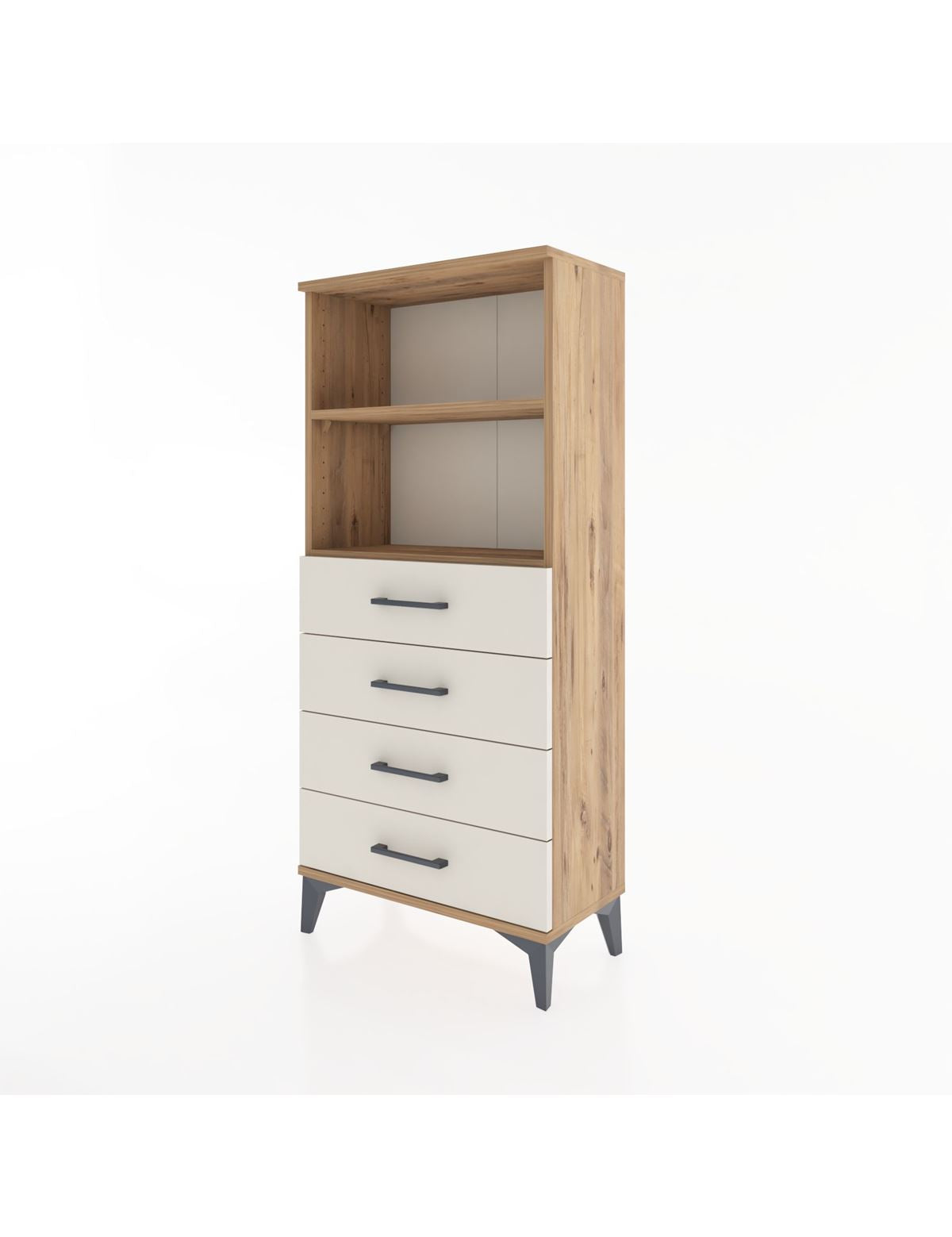 Hyperion Dolap 2 Raflı 4 Çekmeceli 60x44x134 - S50M053V7B