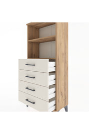 Hyperion Dolap 2 Raflı 4 Çekmeceli 60x44x134 Çam-Aytaşı