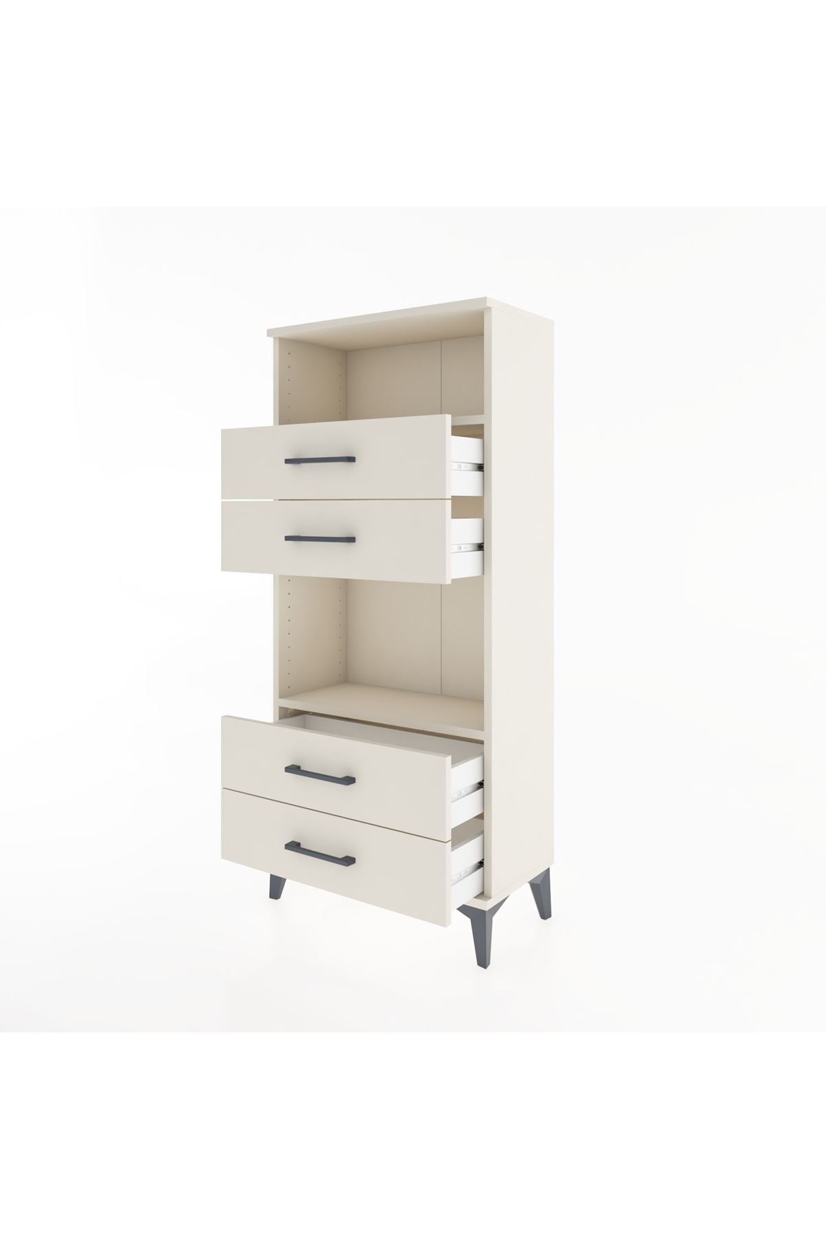 Hyperion Dolap 2 Raflı 4 Çekmeceli 60x44x134 Aytaşı-Aytaşı