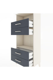 Hyperion Dolap 2 Raflı 4 Çekmeceli 60x44x134 Aytaşı-Antrasit