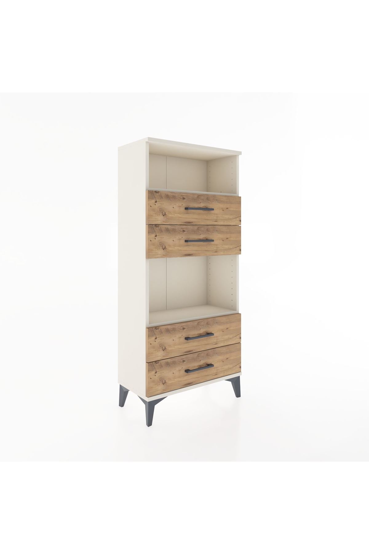 Hyperion Dolap 2 Raflı 4 Çekmeceli 60x44x134 Aytaşı-Çam