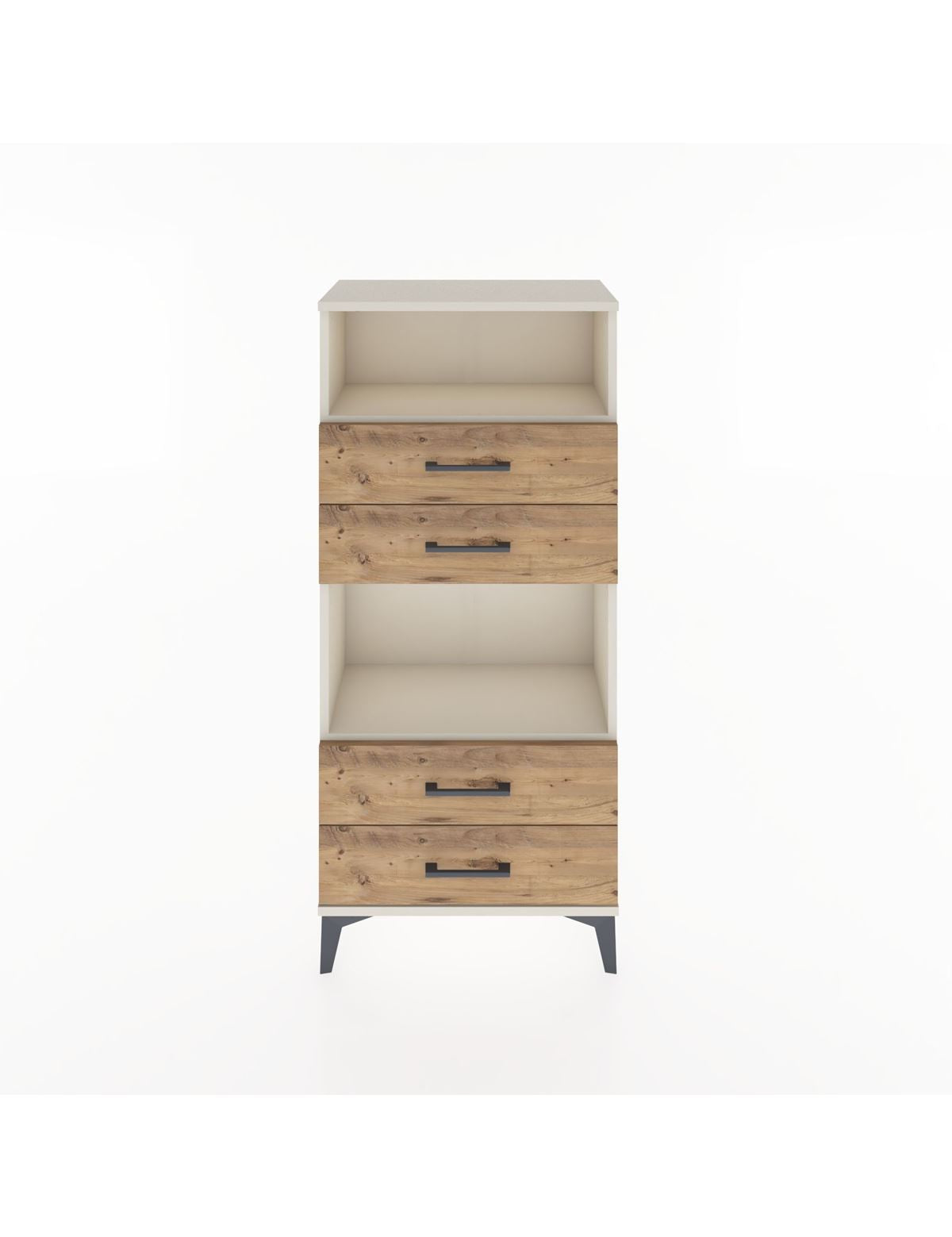 Hyperion Dolap 2 Raflı 4 Çekmeceli 60x44x134 Aytaşı-Çam