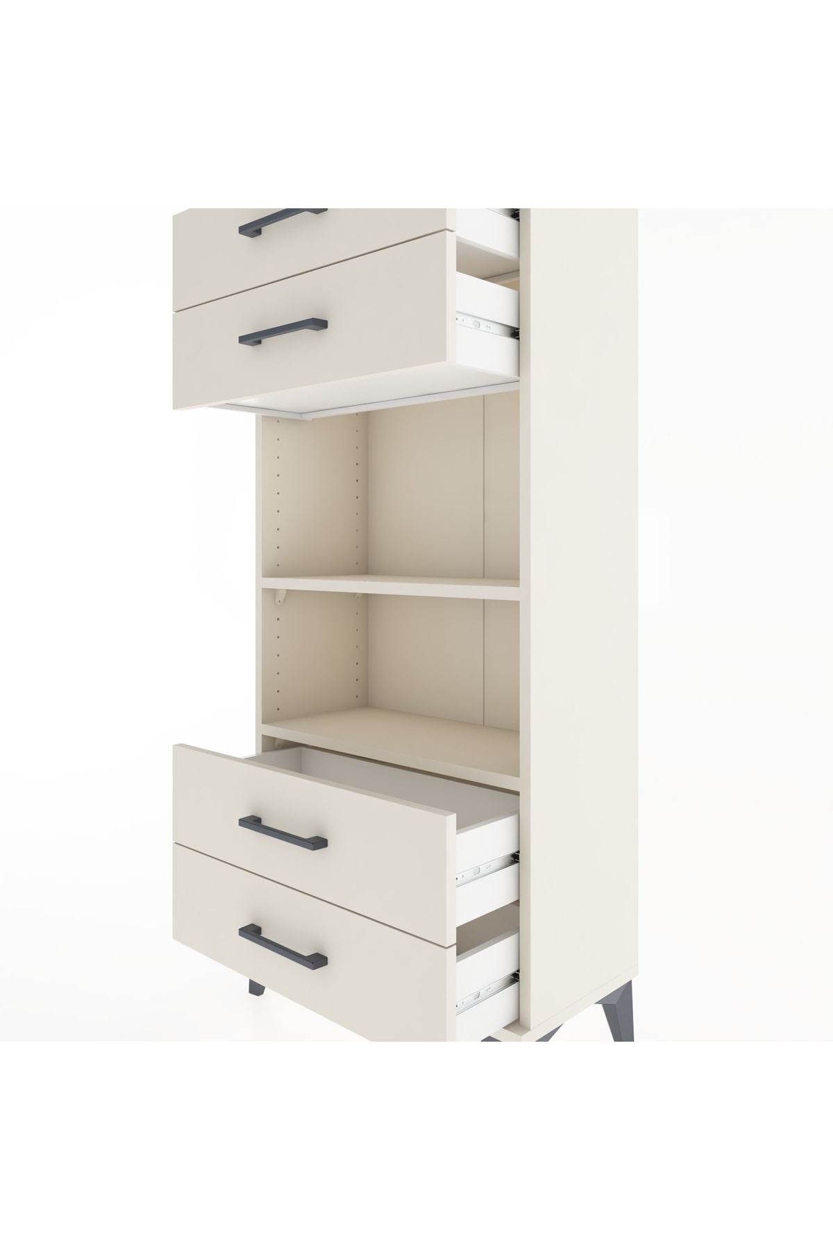 Hyperion Dolap 2 Raflı 4 Çekmeceli 60x44x134 Aytaşı-Aytaşı