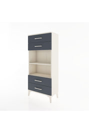 Hyperion Dolap 2 Raflı 4 Çekmeceli 60x44x134 Aytaşı-Antrasit