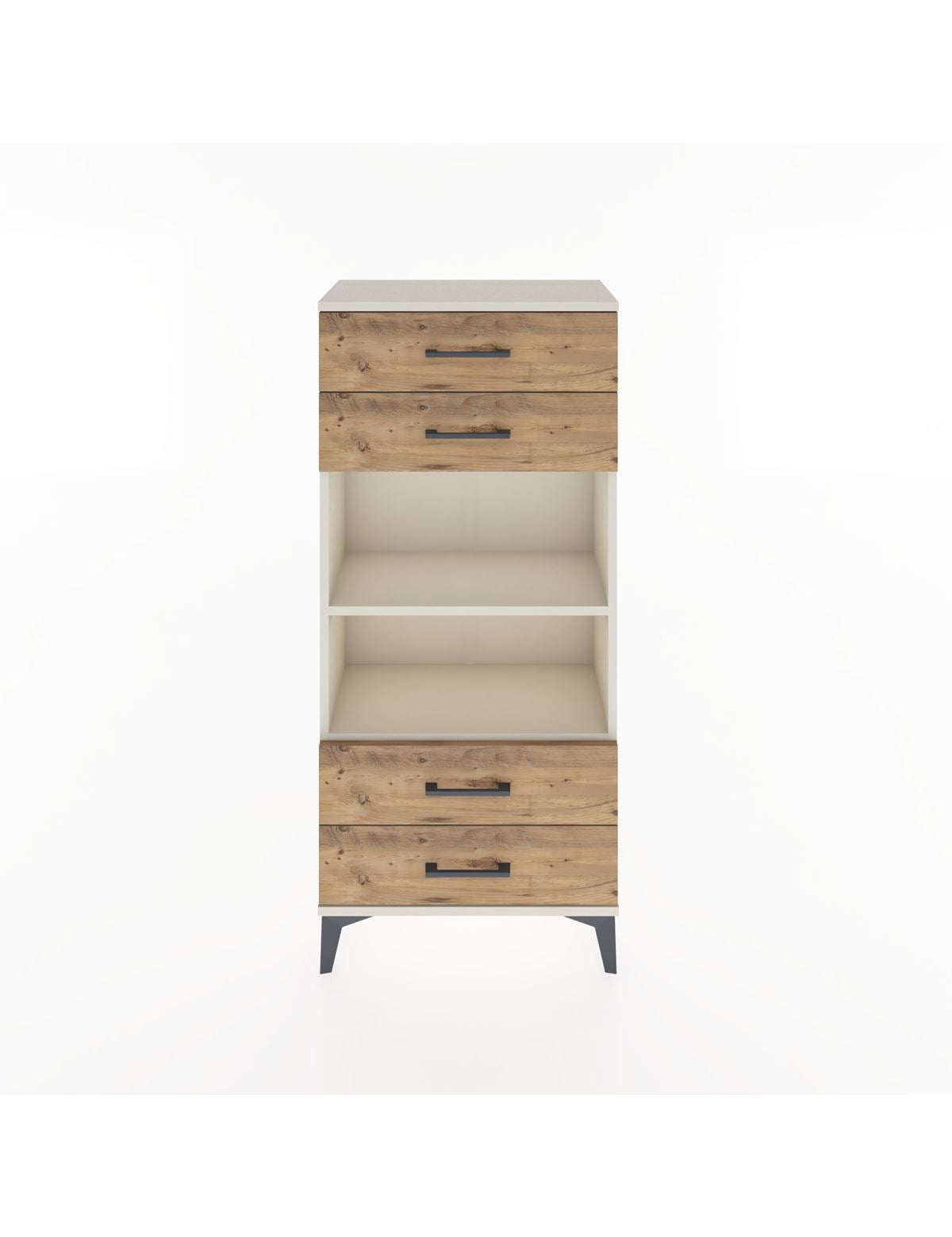 Hyperion Dolap 2 Raflı 4 Çekmeceli 60x44x134 Aytaşı-Çam