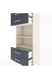 Hyperion Dolap 2 Raflı 4 Çekmeceli 60x44x134 Aytaşı-Antrasit