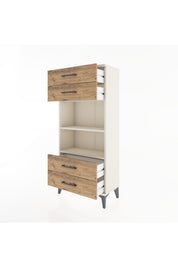 Hyperion Dolap 2 Raflı 4 Çekmeceli 60x44x134 Aytaşı-Çam
