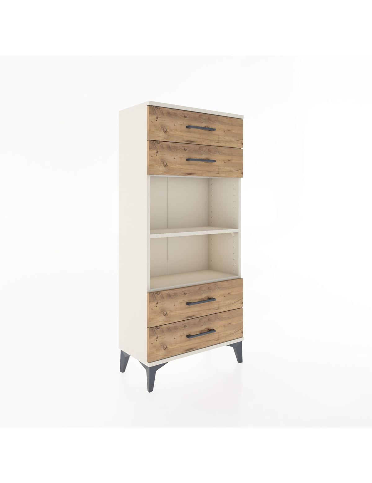 Hyperion Dolap 2 Raflı 4 Çekmeceli 60x44x134 Aytaşı-Çam