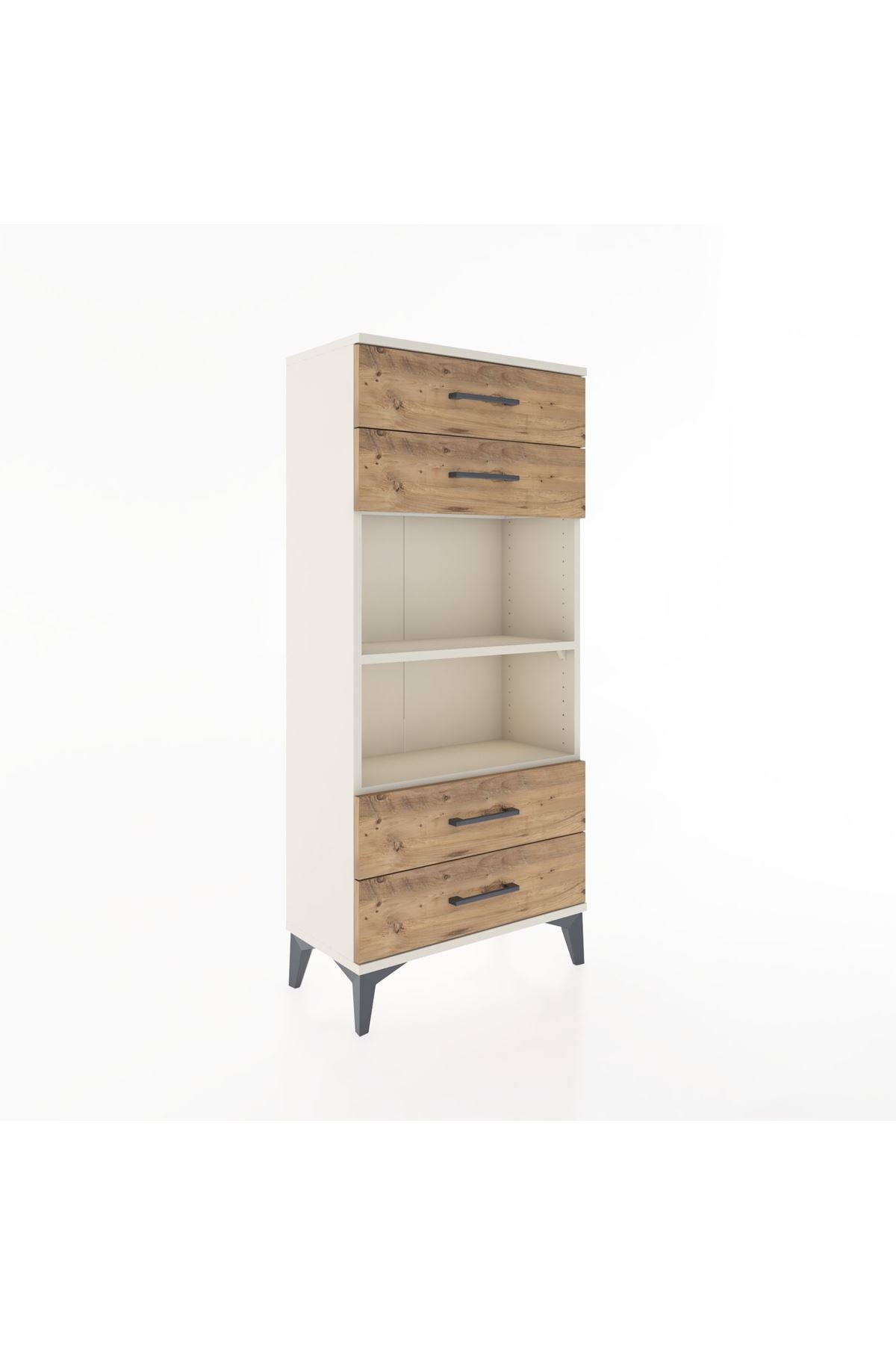 Hyperion Dolap 2 Raflı 4 Çekmeceli 60x44x134 Aytaşı-Çam