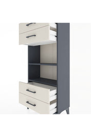 Hyperion Dolap 2 Raflı 4 Çekmeceli 60x44x134 Antrasit-Aytaşı