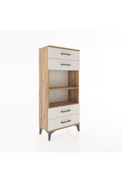 Hyperion Dolap 2 Raflı 4 Çekmeceli 60x44x134 Çam-Aytaşı
