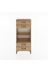 Hyperion Dolap 2 Raflı 4 Çekmeceli 60x44x134
