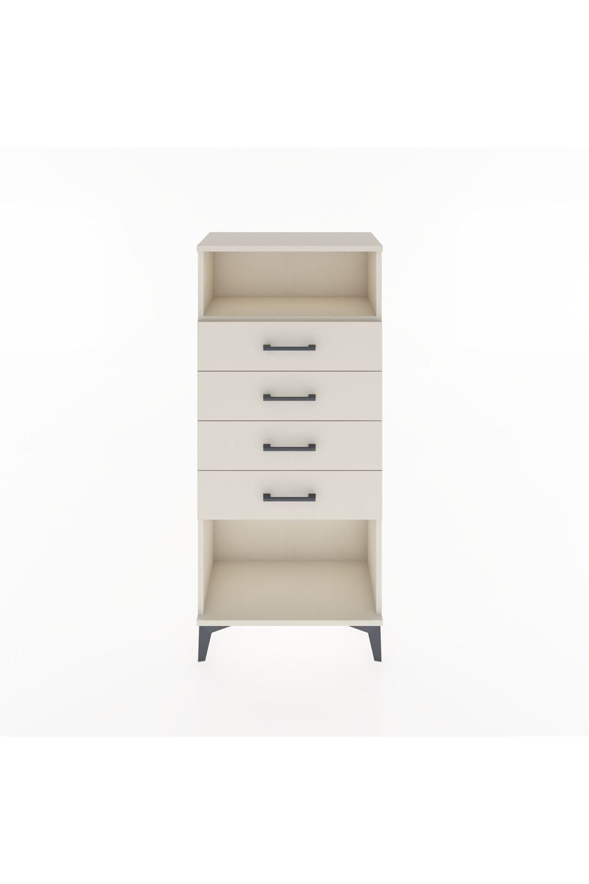 Hyperion Dolap Tek Raflı 4 Çekmeceli 60x44x134 - S50M056V1B