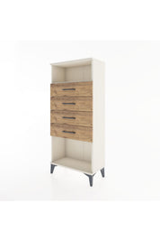 Hyperion Dolap Tek Raflı 4 Çekmeceli 60x44x134 - S50M056V3B