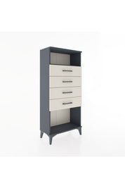 Hyperion Dolap Tek Raflı 4 Çekmeceli 60x44x134 - S50M056V4B