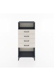 Hyperion Dolap Tek Raflı 4 Çekmeceli 60x44x134 - S50M056V4B