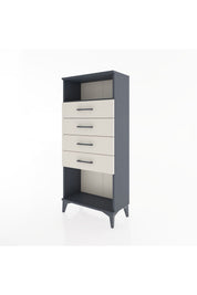 Hyperion Dolap Tek Raflı 4 Çekmeceli 60x44x134 - S50M056V4B