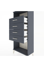 Hyperion Dolap Tek Raflı 4 Çekmeceli 60x44x134 - S50M056V5B