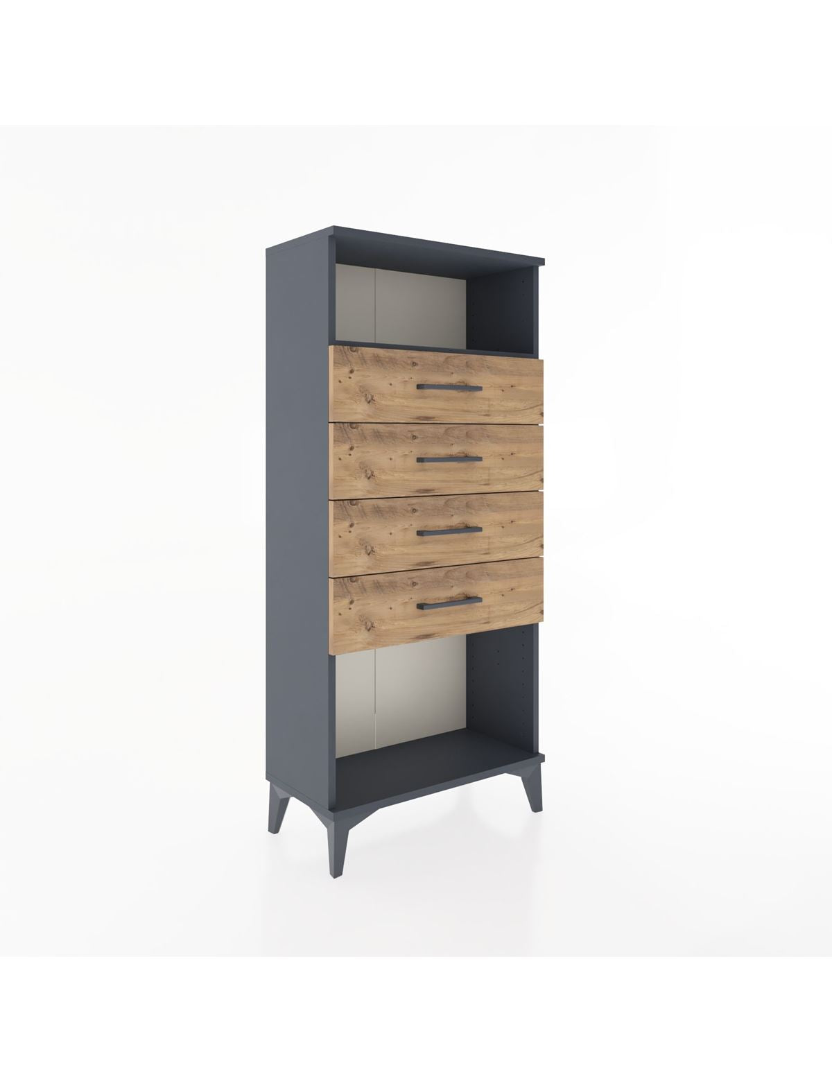 Hyperion Dolap Tek Raflı 4 Çekmeceli 60x44x134 - S50M056V6B