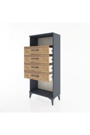 Hyperion Dolap Tek Raflı 4 Çekmeceli 60x44x134 - S50M056V6B
