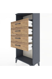 Hyperion Dolap Tek Raflı 4 Çekmeceli 60x44x134 - S50M056V6B