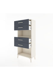 Hyperion Dolap Tek Raflı 4 Çekmeceli 60x44x134 - S50M057V2B