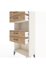 Hyperion Dolap Tek Raflı 4 Çekmeceli 60x44x134 - S50M057V3B