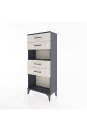 Hyperion Dolap Tek Raflı 4 Çekmeceli 60x44x134 - S50M057V4B