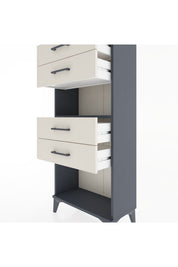 Hyperion Dolap Tek Raflı 4 Çekmeceli 60x44x134 - S50M057V4B