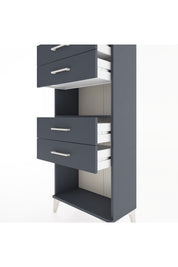 Hyperion Dolap Tek Raflı 4 Çekmeceli 60x44x134 - S50M057V5B