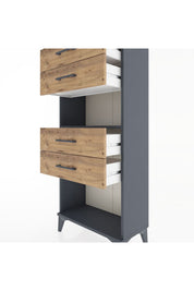 Hyperion Dolap Tek Raflı 4 Çekmeceli 60x44x134 - S50M057V6B