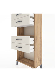 Hyperion Dolap Tek Raflı 4 Çekmeceli 60x44x134 - S50M057V7B