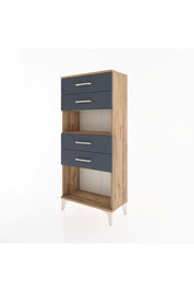 Hyperion Dolap Tek Raflı 4 Çekmeceli 60x44x134 - S50M057V8B