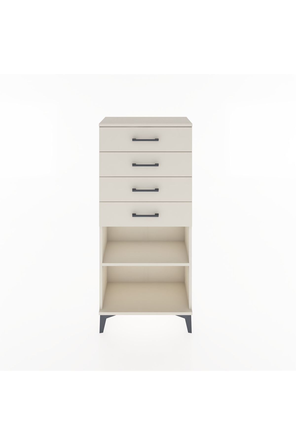 Hyperion Dolap Tek Raflı 4 Çekmeceli 60x44x134 - S50M058V1B