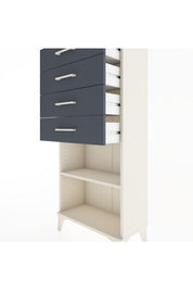 Hyperion Dolap Tek Raflı 4 Çekmeceli 60x44x134 - S50M058V2B