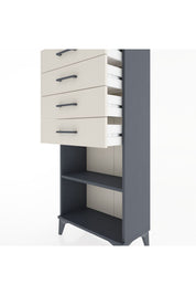 Hyperion Dolap Tek Raflı 4 Çekmeceli 60x44x134 - S50M058V4B