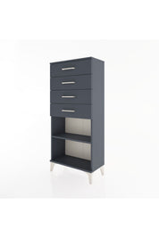 Hyperion Dolap Tek Raflı 4 Çekmeceli 60x44x134 - S50M058V5B