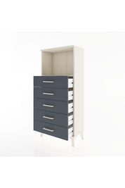 Hyperion Dolap Tek Raflı 5 Çekmeceli 60x44x134 - S50M059V2B
