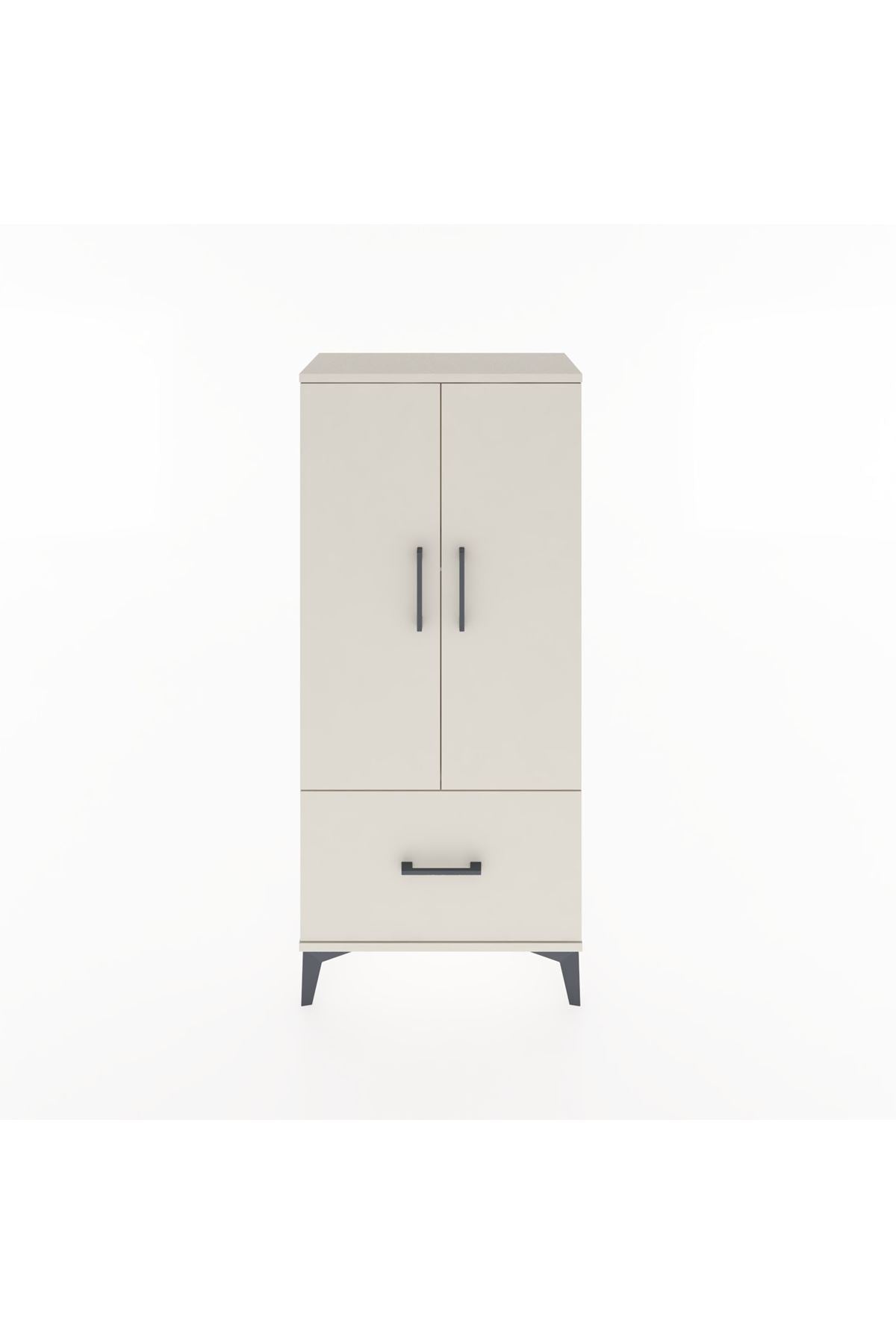 Hyperion Dolap 2 Raflı Tek Çekmeceli 2 Kapaklı 60x44x134 Aytaşı-Aytaşı