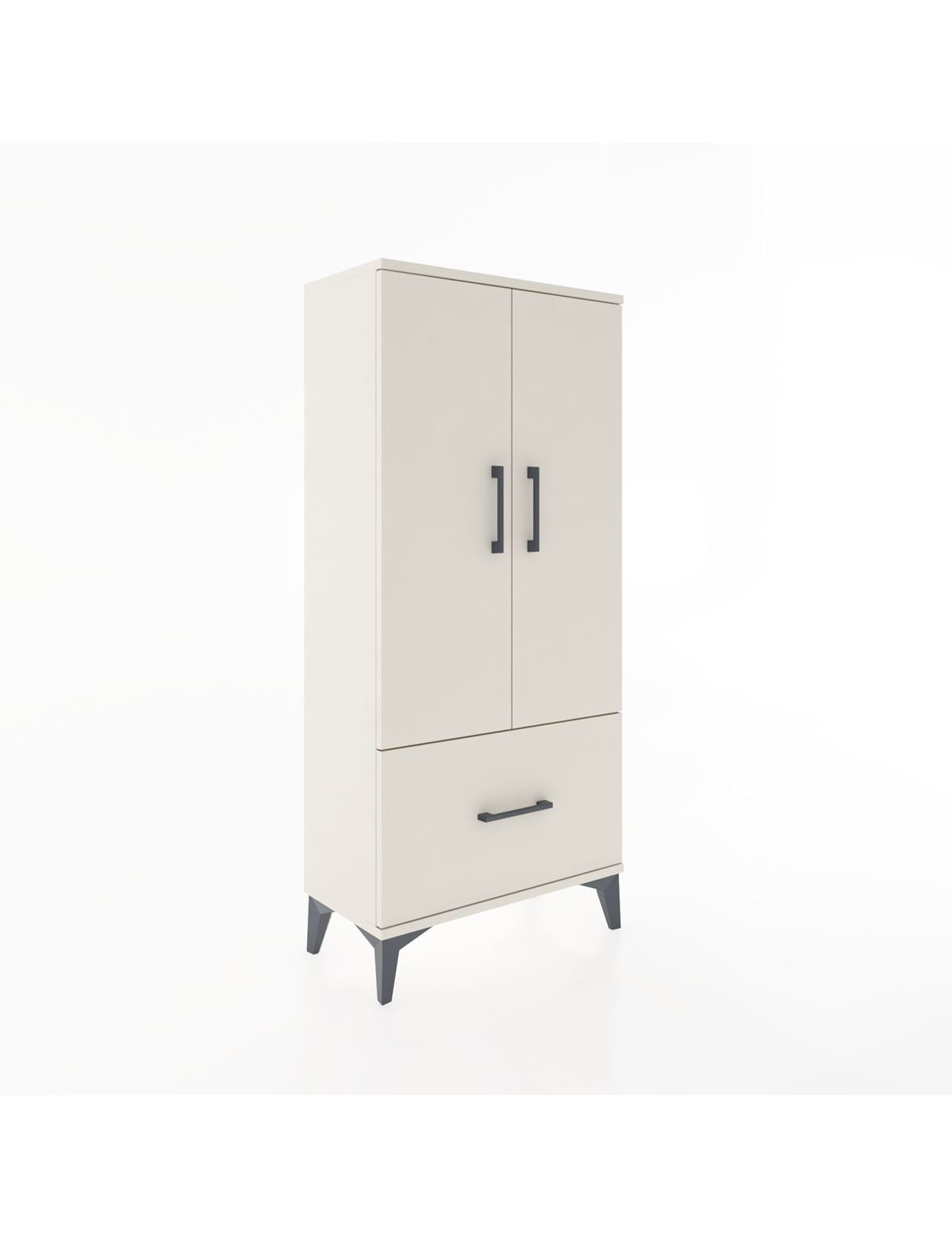 Hyperion Dolap 2 Raflı Tek Çekmeceli 2 Kapaklı 60x44x134 Aytaşı-Aytaşı