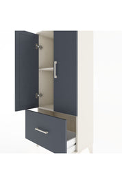 Hyperion Dolap 2 Raflı Tek Çekmeceli 2 Kapaklı 60x44x134 Aytaşı-Antrasit