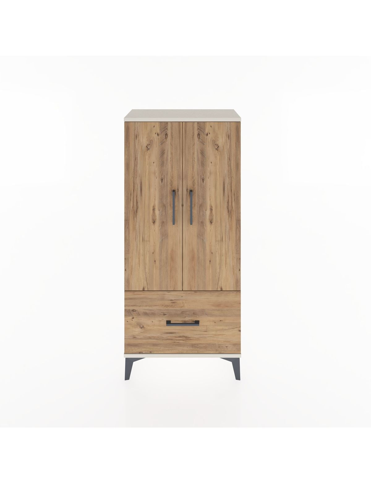 Hyperion Dolap 2 Raflı Tek Çekmeceli 2 Kapaklı 60x44x134 Aytaşı-Çam