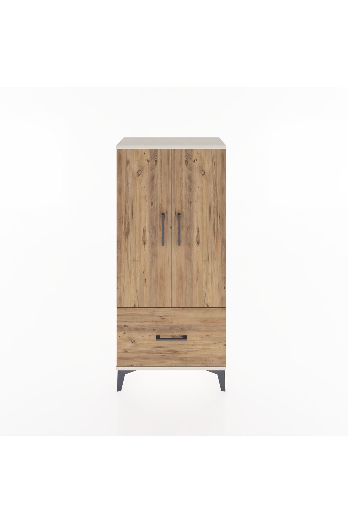Hyperion Dolap 2 Raflı Tek Çekmeceli 2 Kapaklı 60x44x134 Aytaşı-Çam