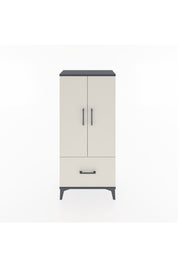 Hyperion Dolap 2 Raflı Tek Çekmeceli 2 Kapaklı 60x44x134 Antrasit-Aytaşı