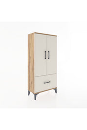 Hyperion Dolap 2 Raflı Tek Çekmeceli 2 Kapaklı 60x44x134 Çam-Aytaşı