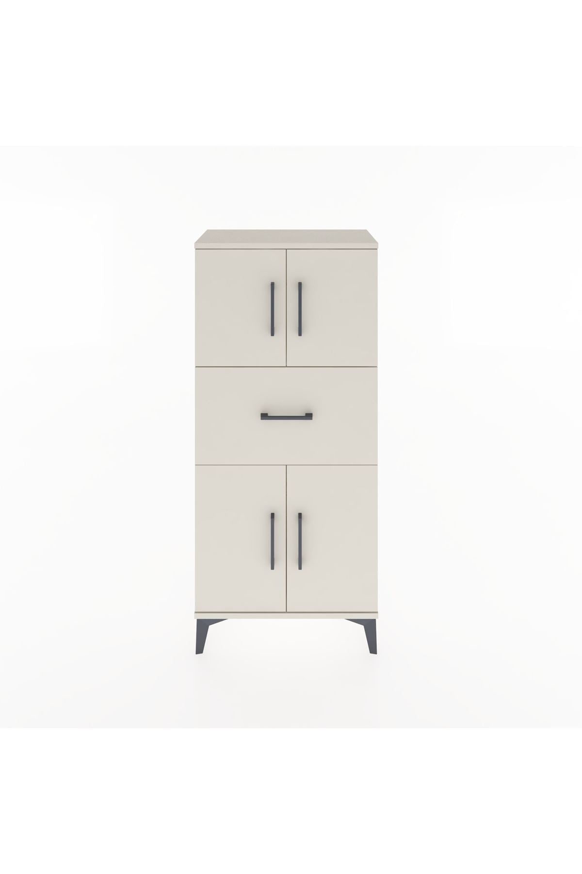 Hyperion Dolap Tek Raflı Tek Çekmeceli 4 Kapaklı 60x44x134 - S50M061V1B