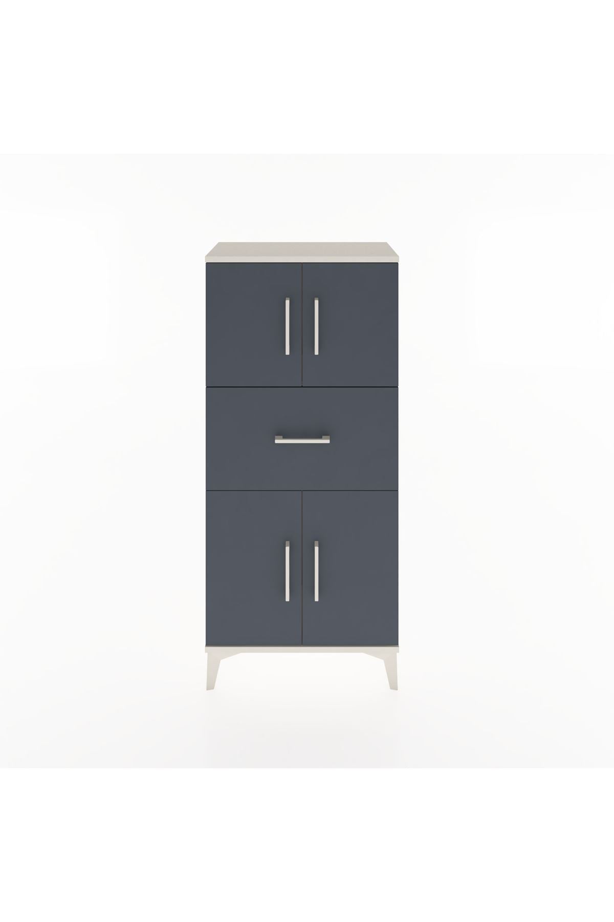 Hyperion Dolap Tek Raflı Tek Çekmeceli 4 Kapaklı 60x44x134 - S50M061V2B